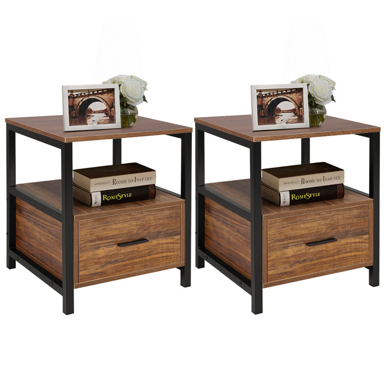Williston Kurtz End Table Set with Storage & Reviews Wayfair Canada